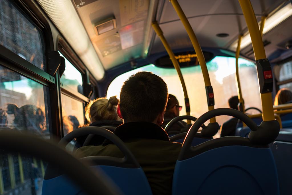 Stockfoto mensen in bus